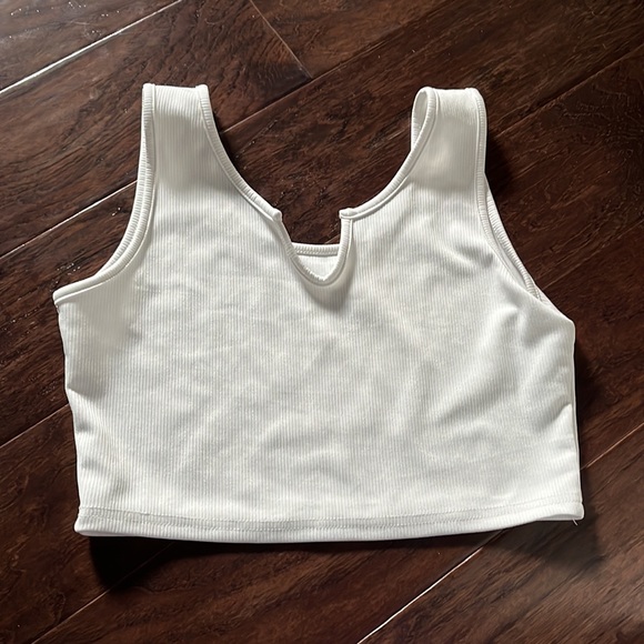 SHEIN set, white tank top and black tie up shorts, size small - Picture 3 of 3